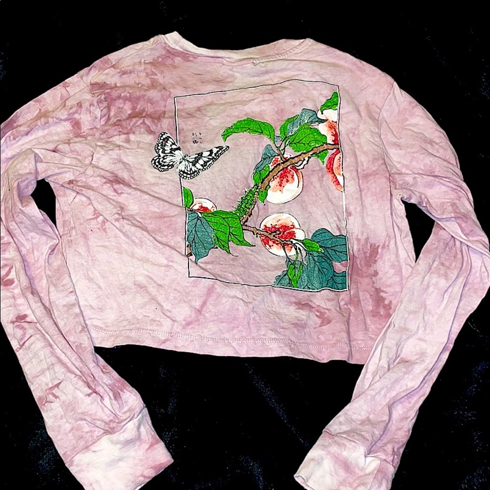 Zumiez Butterfly Crop Long Tee